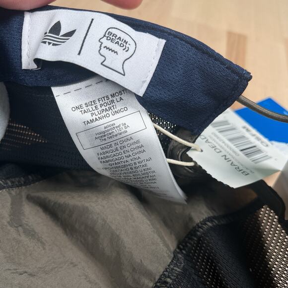 Adidas Brain Dead Hat Cap Toggle OSFM Blue Gray Mesh Collab Limited Edition - Picture 5 of 9
